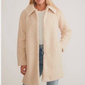 Marine Layer Aspen Coat - Cream - Women's Size XL - Holiday 2023 - 16378 - NWT
